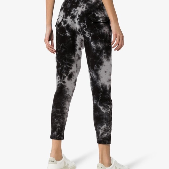 Nili Lotan Nolan Pant in Jet Black Tie Dye Size S - Picture 3 of 4
